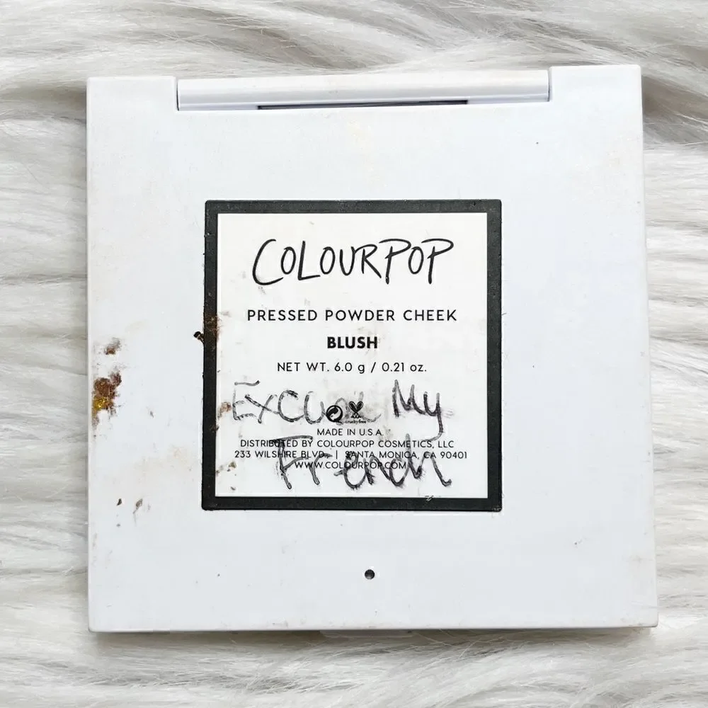 Colour Pop Excuse My French Pressed Powder Face Blush .21oz